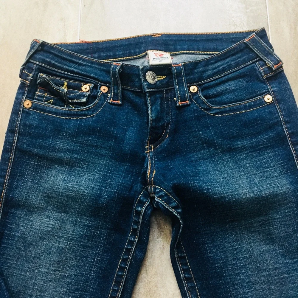 True Religion Dark Blue Bootcut Jeans - Picture 3 of 4